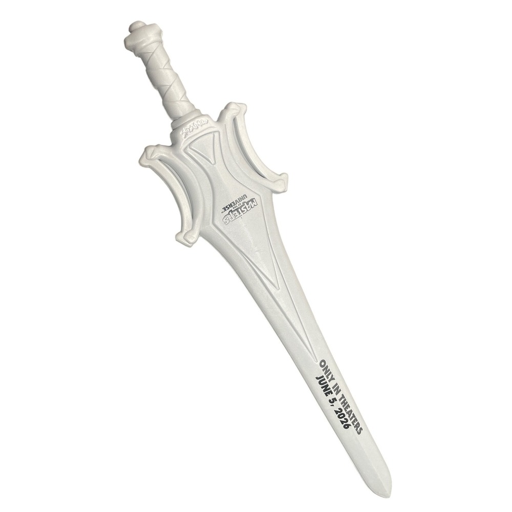 Masters of the Universe He-Man Power Sword Foam Movie Promo 2026 Silver Prop